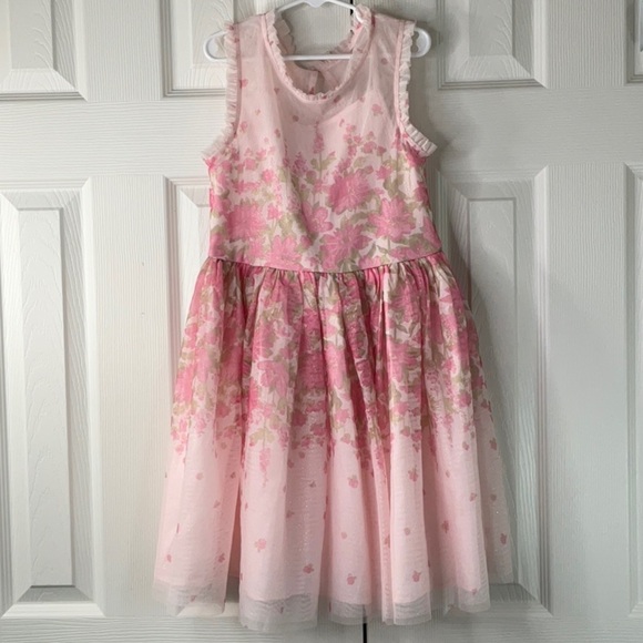 Zenzi Girls Sleeveless Floral Tulle Dress Size L (10/12) - Picture 1 of 9